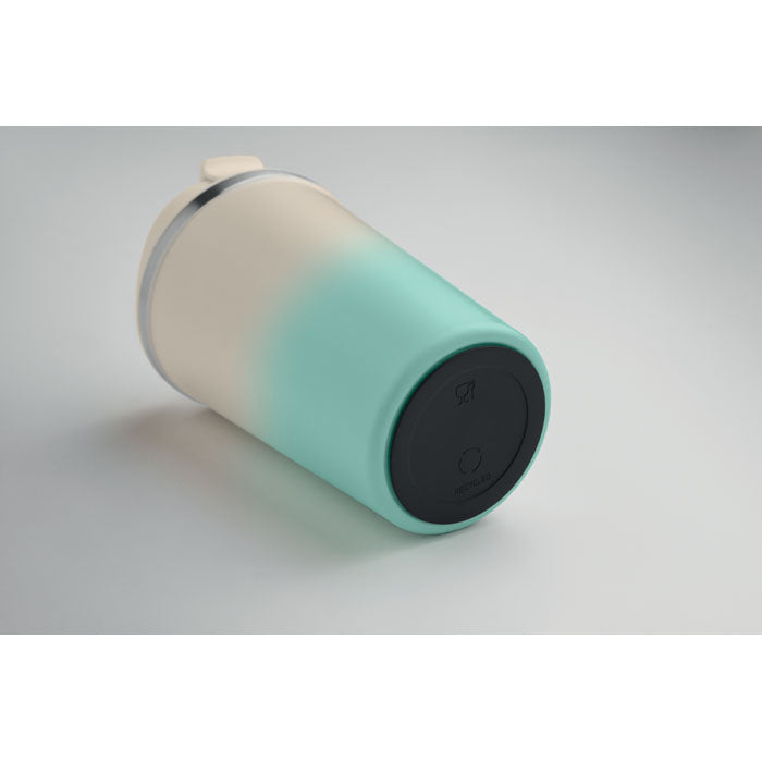 Branded Gradient Double Wall Tumbler in use
