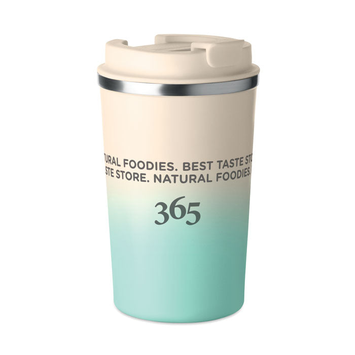 Branded gradient double wall tumbler, printed