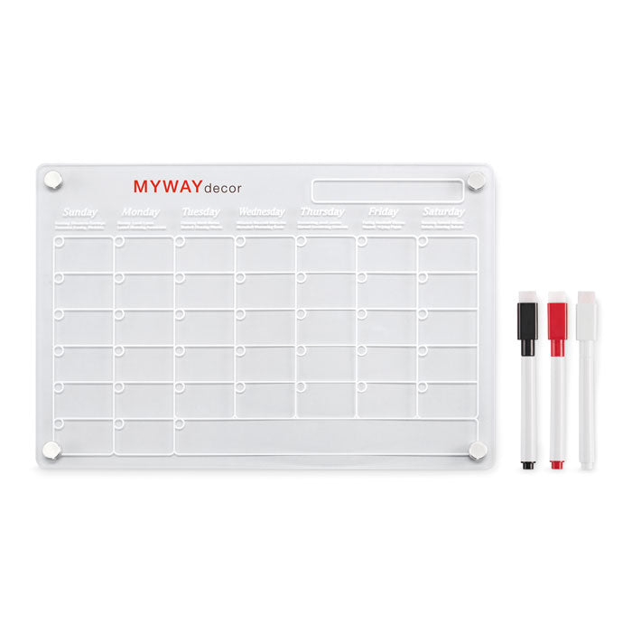 Branded Magnetic Acrylic Monthly Planner