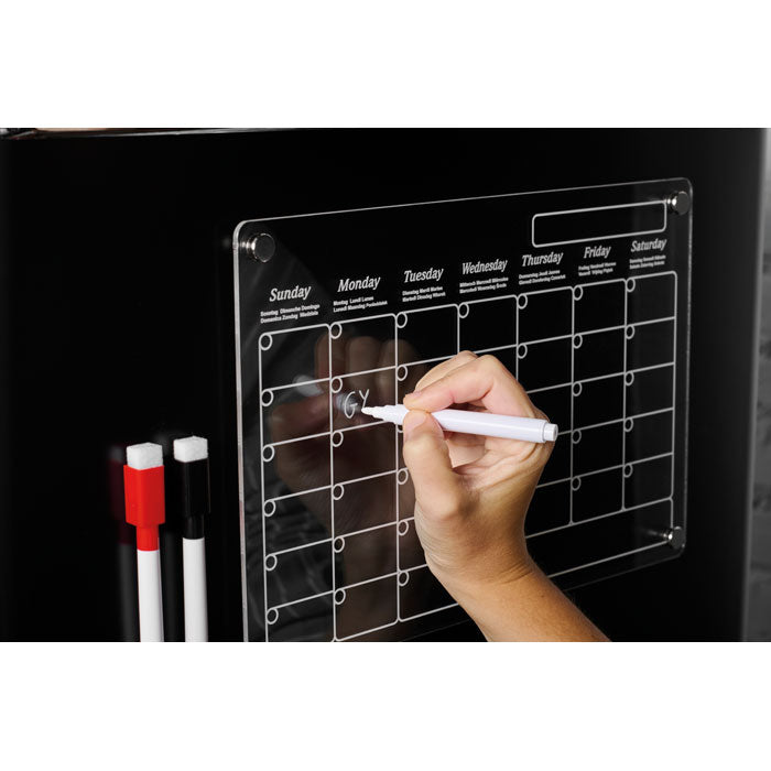 Branded Magnetic Acrylic Monthly Planner without branding