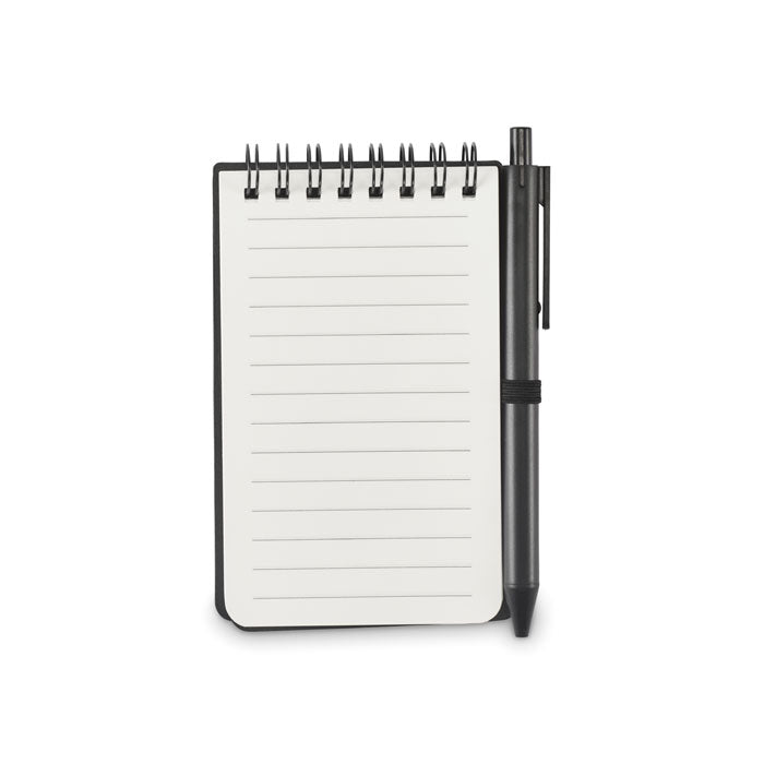 Branded Water Repellent Notepad with Pen without branding