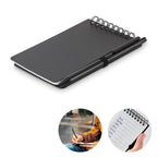 Branded Water Repellent Notepad with Pen