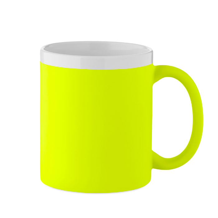 Branded Stoneware Mug for Engraving in Yellow