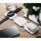 Branded Foldable Magnetic Charging Station in use