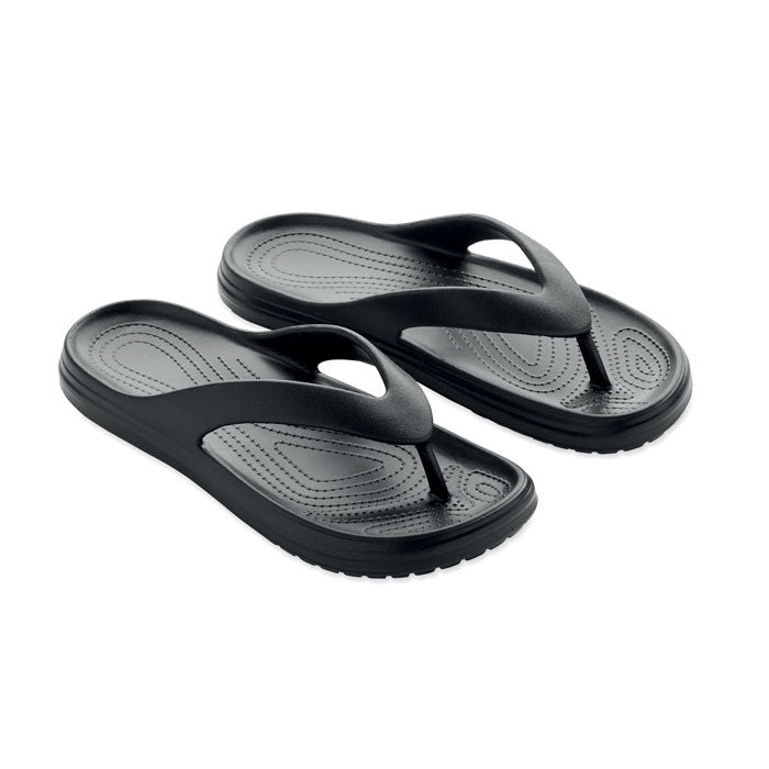 Branded Full EVA Slippers in Black