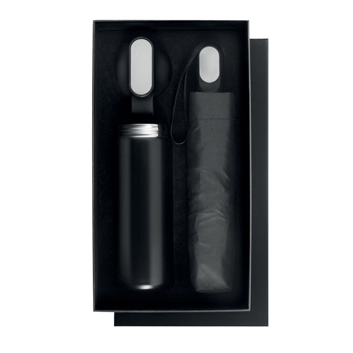 Branded Umbrella and Bottle Gift Set without branding