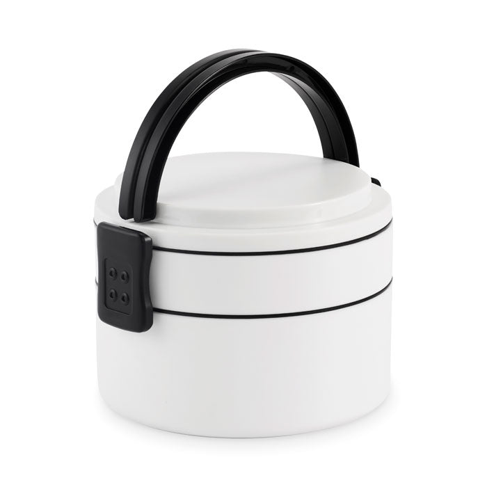 Branded Two-Tier PP Lunch Box 950ml without branding