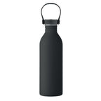 Branded recycled steel bottle, open