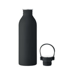 Branded Recycled Steel Bottle with Silicone Handle without branding
