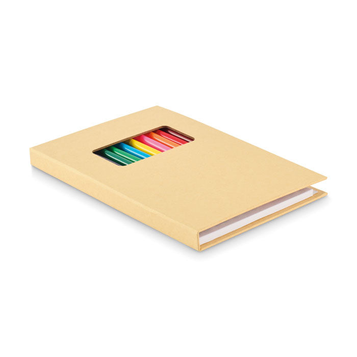 Branded Children's Drawing Set with 12 Pencils without branding
