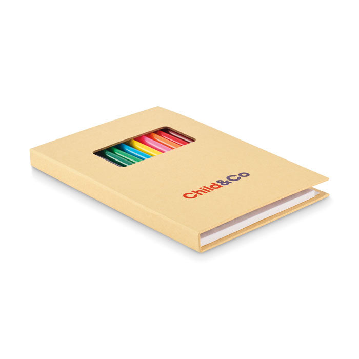 Branded Children's Drawing Set with 12 Pencils