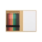 Branded Children's Drawing Set with 12 Pencils without branding