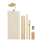 Branded Stationery Set in Cotton Blend Pouch without branding
