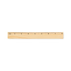 Branded Pine Wood Ruler - 20cm without branding