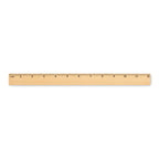 Branded Pine Wood Ruler - 30cm without branding