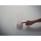Branded Light-Up LED Memo Board in use