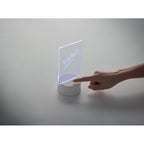 Branded Light-Up LED Memo Board in use