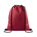 Branded Drawstring Bag in 420D RPET in Red