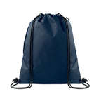 Branded Drawstring Bag in 420D RPET in Blue