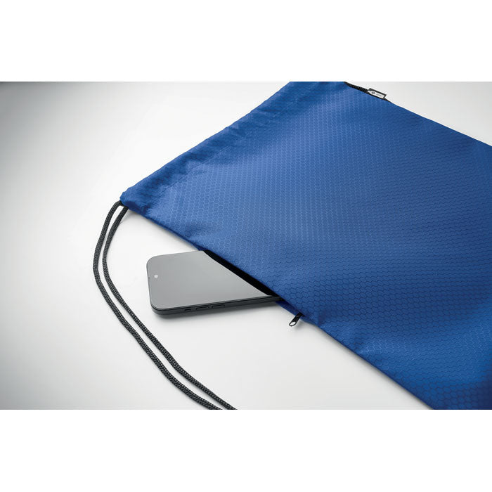 Branded Drawstring Bag in 420D RPET without branding