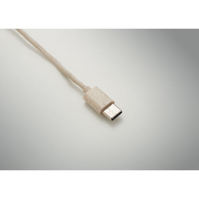 Branded Cable Set in Wheat Straw Case without branding