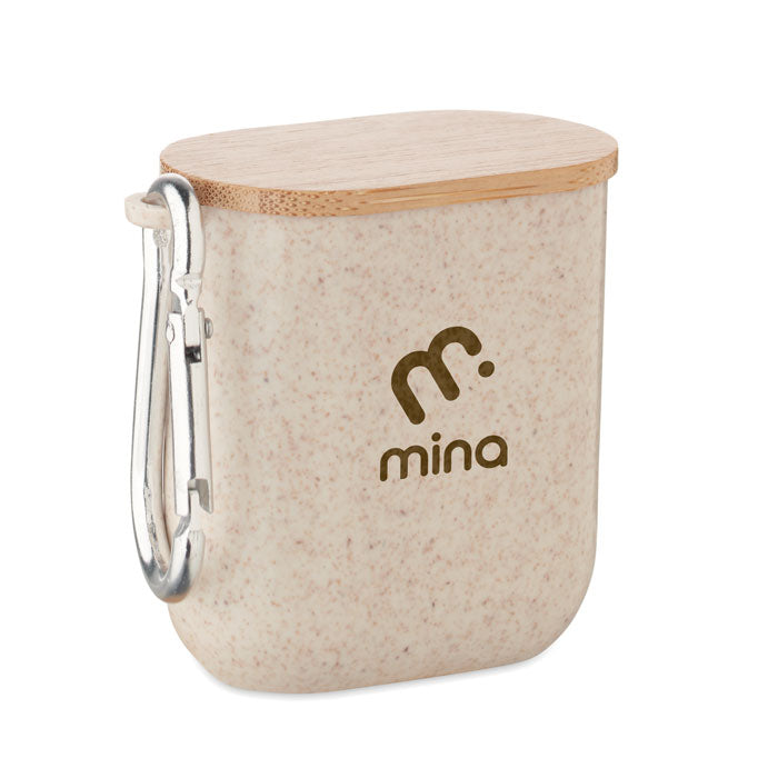Branded Cable Set in Wheat Straw Case
