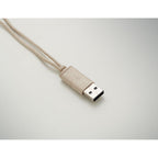 Branded Cable Set in Wheat Straw Case without branding