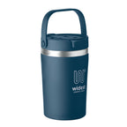 Branded recycled steel tumbler with 2-in-1 lid, printed