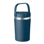 Branded recycled steel tumbler with 2-in-1 lid