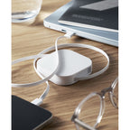 Branded 100W Retractable Charging Cable in use