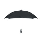 Branded 23 Inch Windproof Square Umbrella in Black