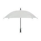 Branded 23 Inch Windproof Square Umbrella in White