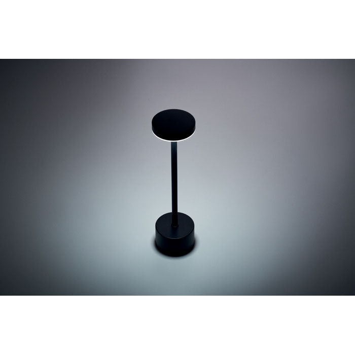 Branded Aluminium Touch Control Table Lamp in use