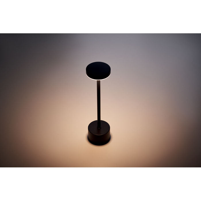 Branded Aluminium Touch Control Table Lamp in use