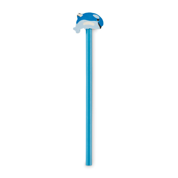 Branded Animal Shape Pencil in Blue