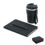 Branded notebook, pen and tumbler gift set
