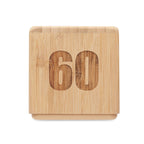 Branded Bamboo Twist Snooze Timer without branding