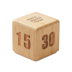 Branded Bamboo Twist Snooze Timer