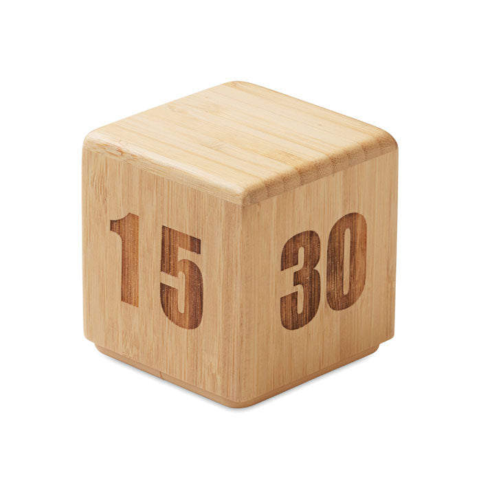 Branded Bamboo Twist Snooze Timer