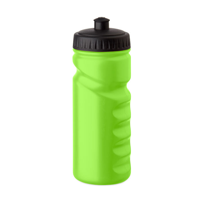 Branded PE Sports Bottle with Handgrip - 500ml in Green