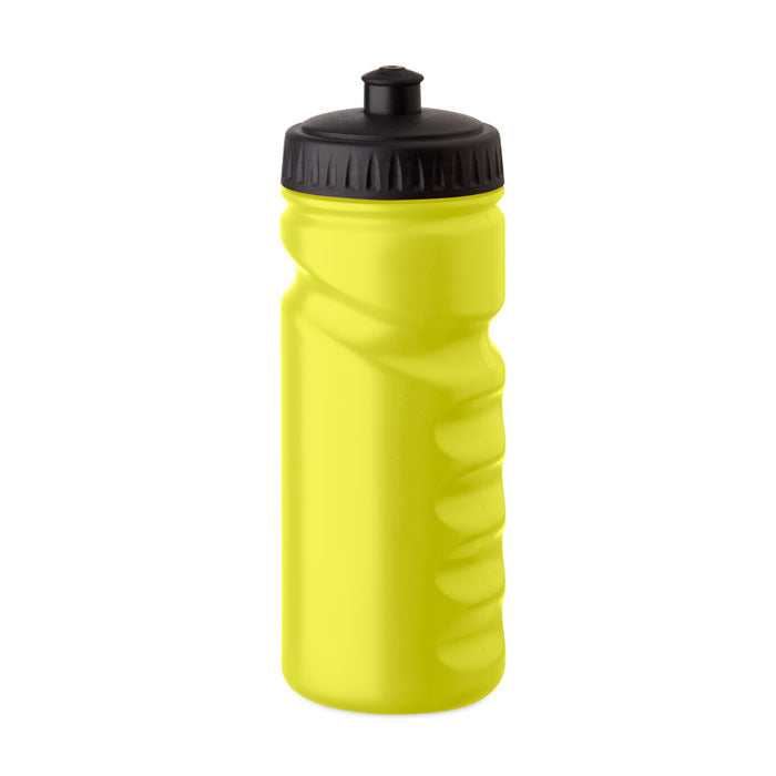 Branded PE Sports Bottle with Handgrip - 500ml in Yellow
