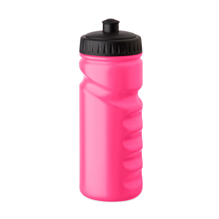 Branded PE sports bottle with handgrip, 500ml