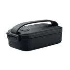Branded PP Lunch Box 800ml with Airtight Lid in Black