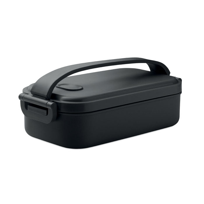 Branded PP Lunch Box 800ml with Airtight Lid in Black