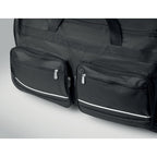 Branded Duffle Bag Trolley 600D RPET in use