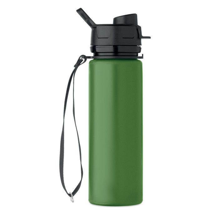 Branded Foldable Silicone Sports Bottle without branding
