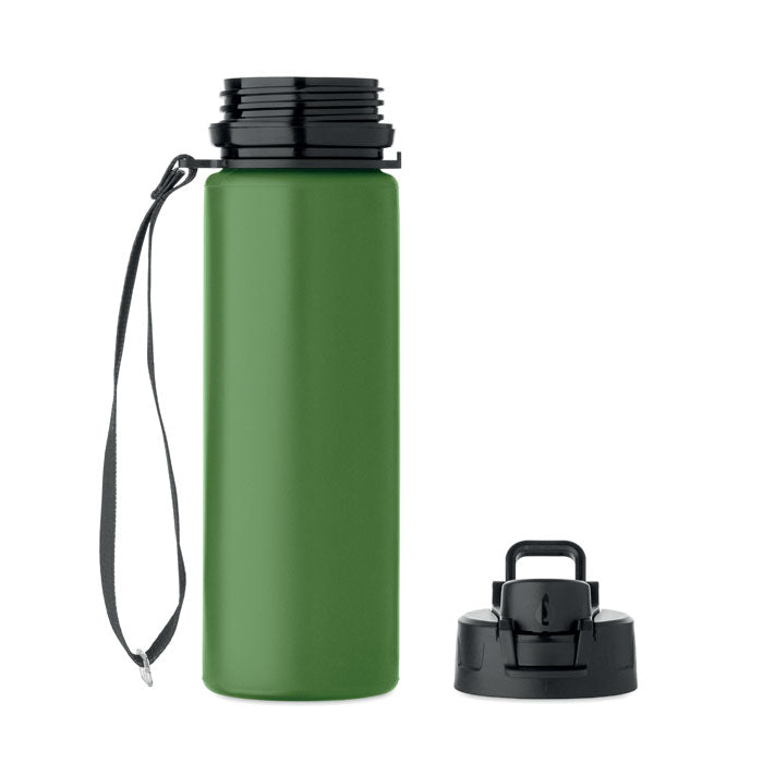 Branded Foldable Silicone Sports Bottle without branding