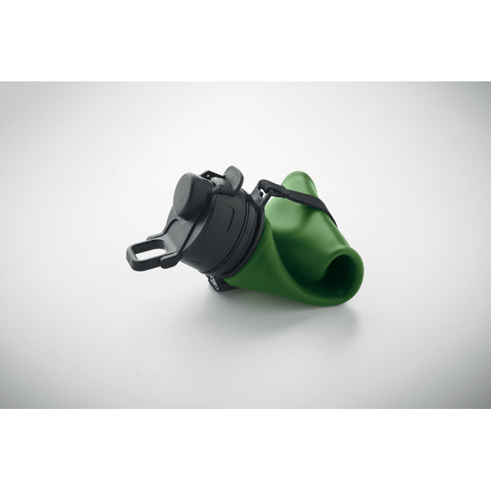 Branded Foldable Silicone Sports Bottle in use
