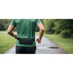 Branded Sports Waist Bag 600D RPET in use
