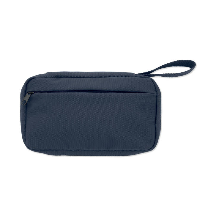 Branded RPET Toiletry Bag with Mesh Pocket without branding